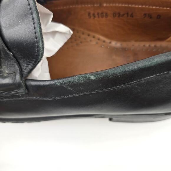 Allen Edmonds Arezzo Italian Dress Loafer Mens 9.5D Black‎ Leather Slip On main image 7